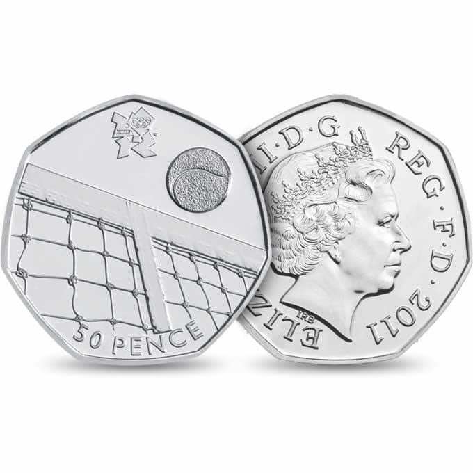 2012 Olympics Tennis 50p - Credit: Royal Mint