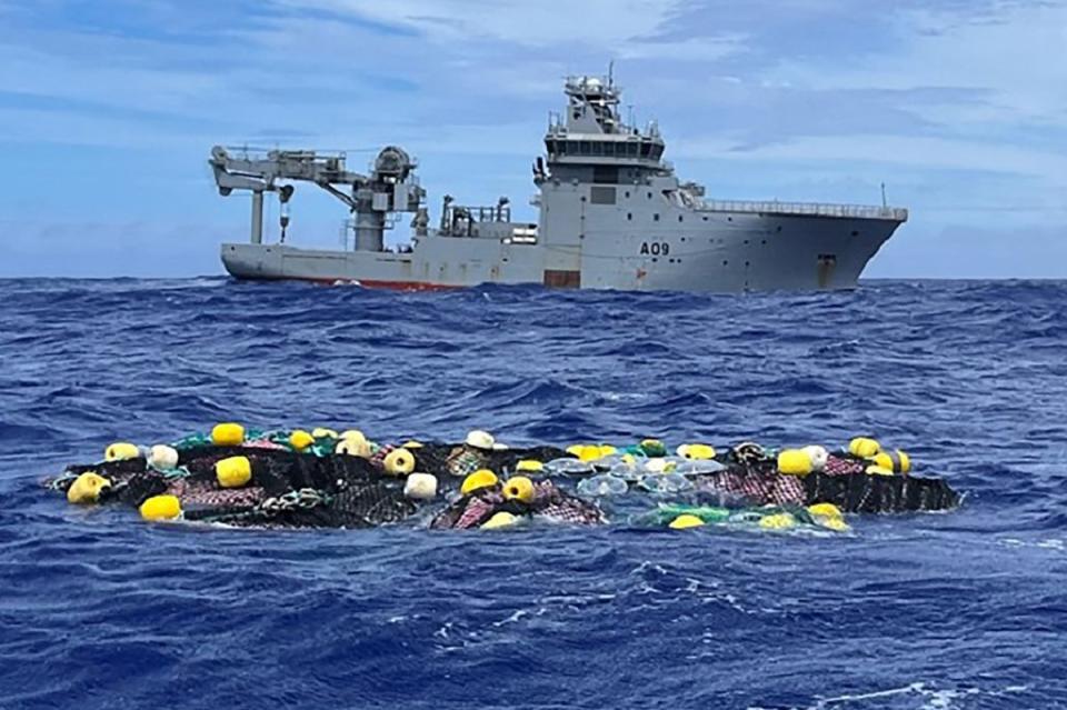 The discovery of the 3.2-tonne cocaine shipment marked an historic drugs bust for New Zealand  (New Zealand Defence Force/AFP vi)