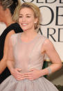 BEVERLY HILLS, CA - JANUARY 15: Actress Piper Perabo arrives at the 69th Annual Golden Globe Awards held at the Beverly Hilton Hotel on January 15, 2012 in Beverly Hills, California. (Photo by Jason Merritt/Getty Images)