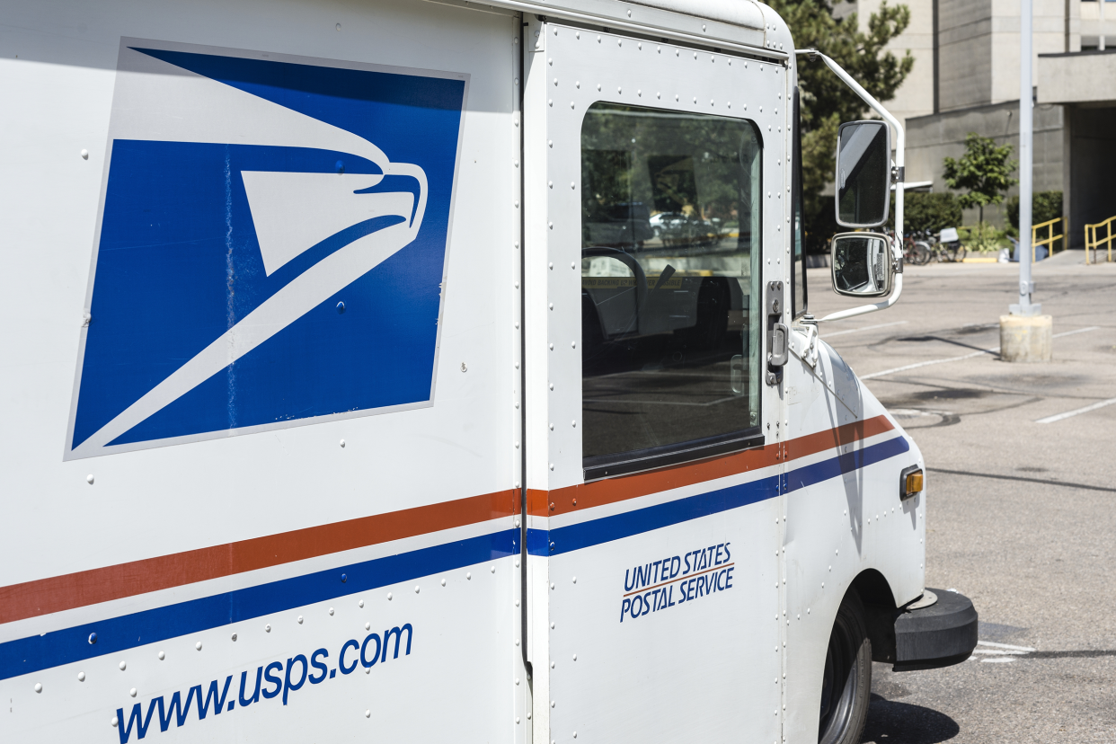 U.S. postal truck