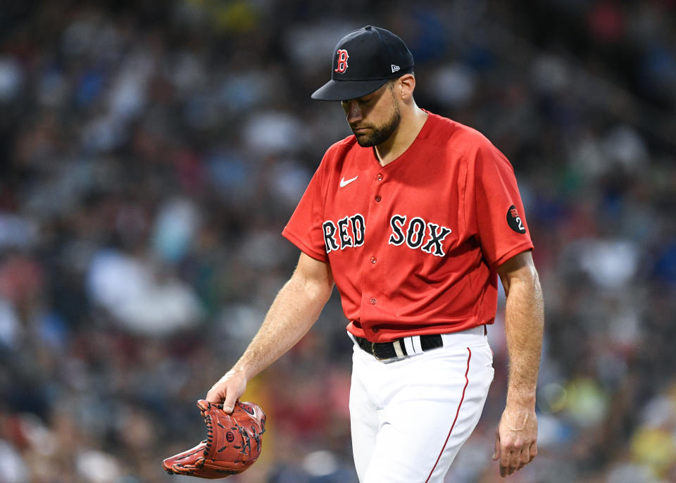 Los Medias Rojas fueron históricamente malos en sus últimos tres juegos.  (Foto de Brian Fluharty/Getty Images)