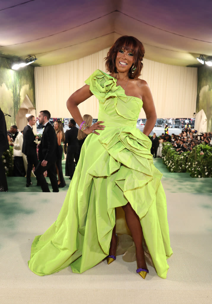 NEW YORK, NEW YORK - MAY 06: Gayle King attends The 2024 Met Gala Celebrating "Sleeping Beauties: Reawakening Fashion" at The Metropolitan Museum of Art on May 06, 2024 in New York City.  (Photo by Kevin Mazur/MG24/Getty Images for The Met Museum/Vogue)