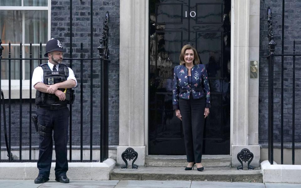 Nancy Pelosi visited Downing Street last week to talk face-to-face with the PM - Kirsty O'Connor/PA Wire