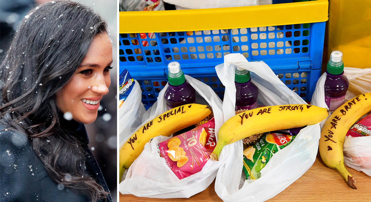 For £8.99, you can snap up a T-shirt boasting Meghan Markle’s handwritten, empowering notes [Photos: Getty]