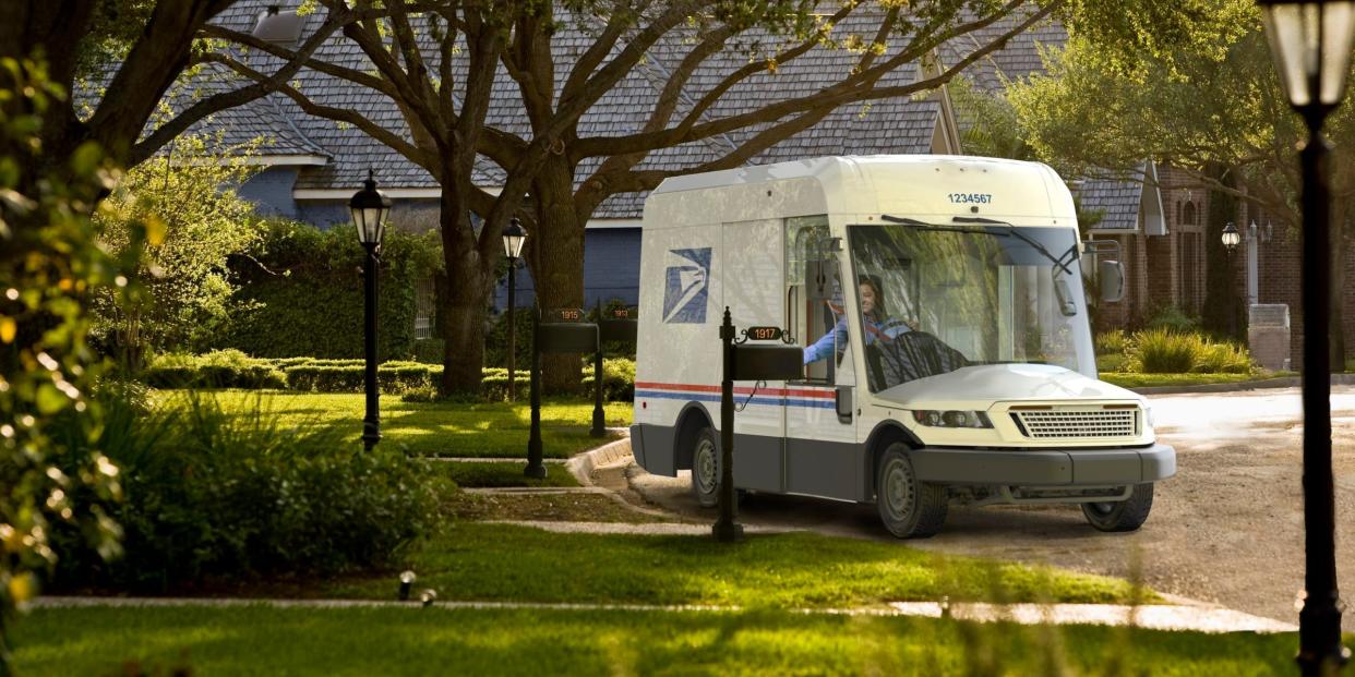 New USPS mail truck