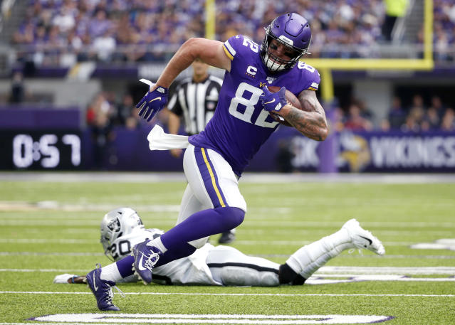 Former Notre Dame TE Kyle Rudolph released by the Minnesota Vikings - One  Foot Down