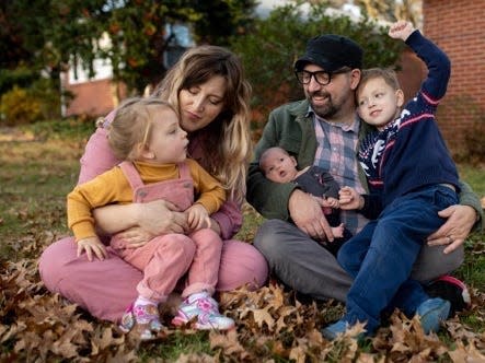 Nick Garcia, 42, with his wife and three children.