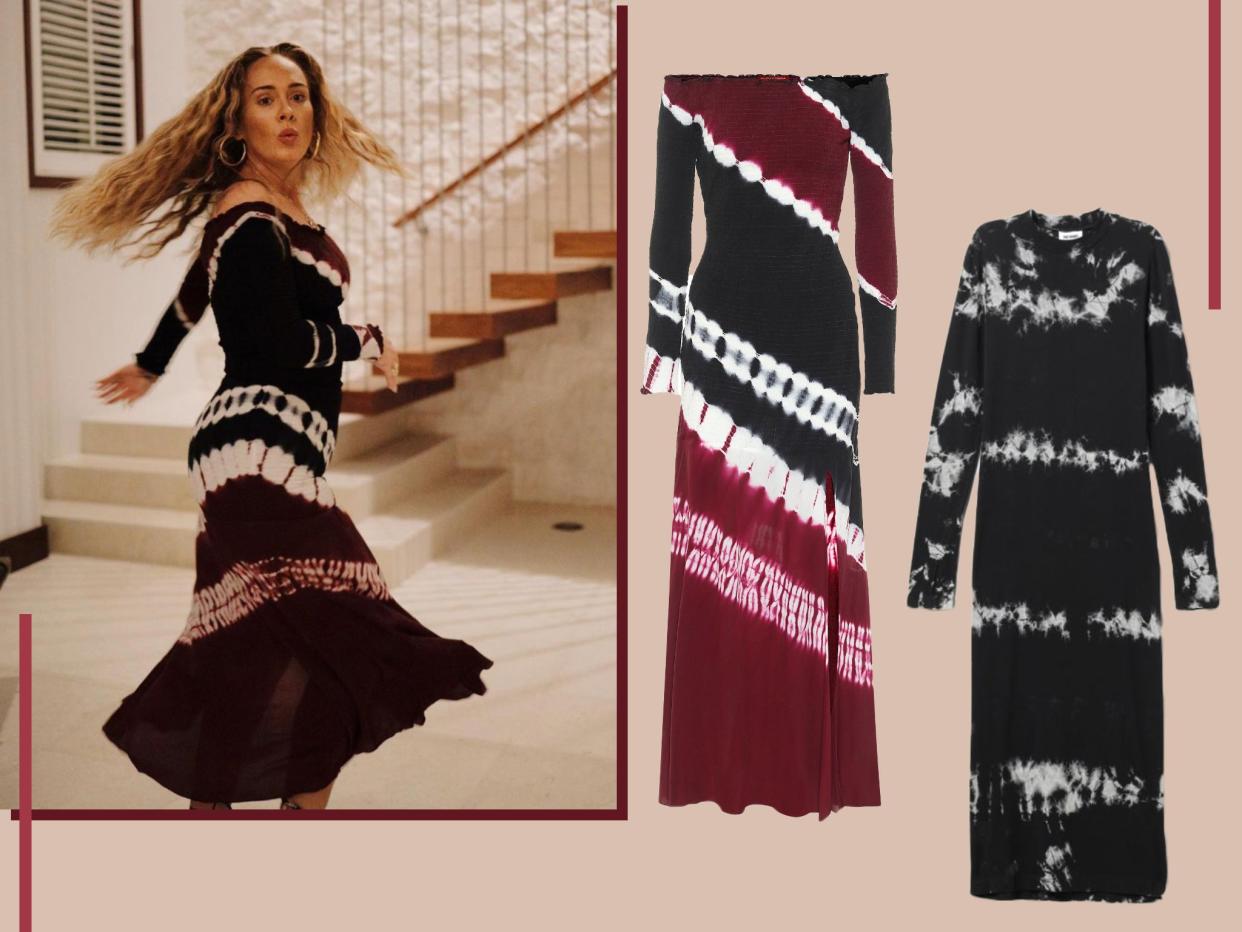 <p>While the exact dress she wore from Altuzarra is currently out of stock, we’ve found the next best options</p> (iStock/Adele/Instagram)