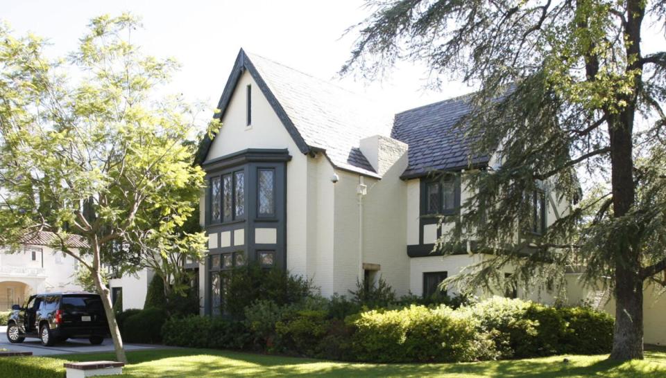 An exterior view of Getty House, the L.A. mayor's official residence.