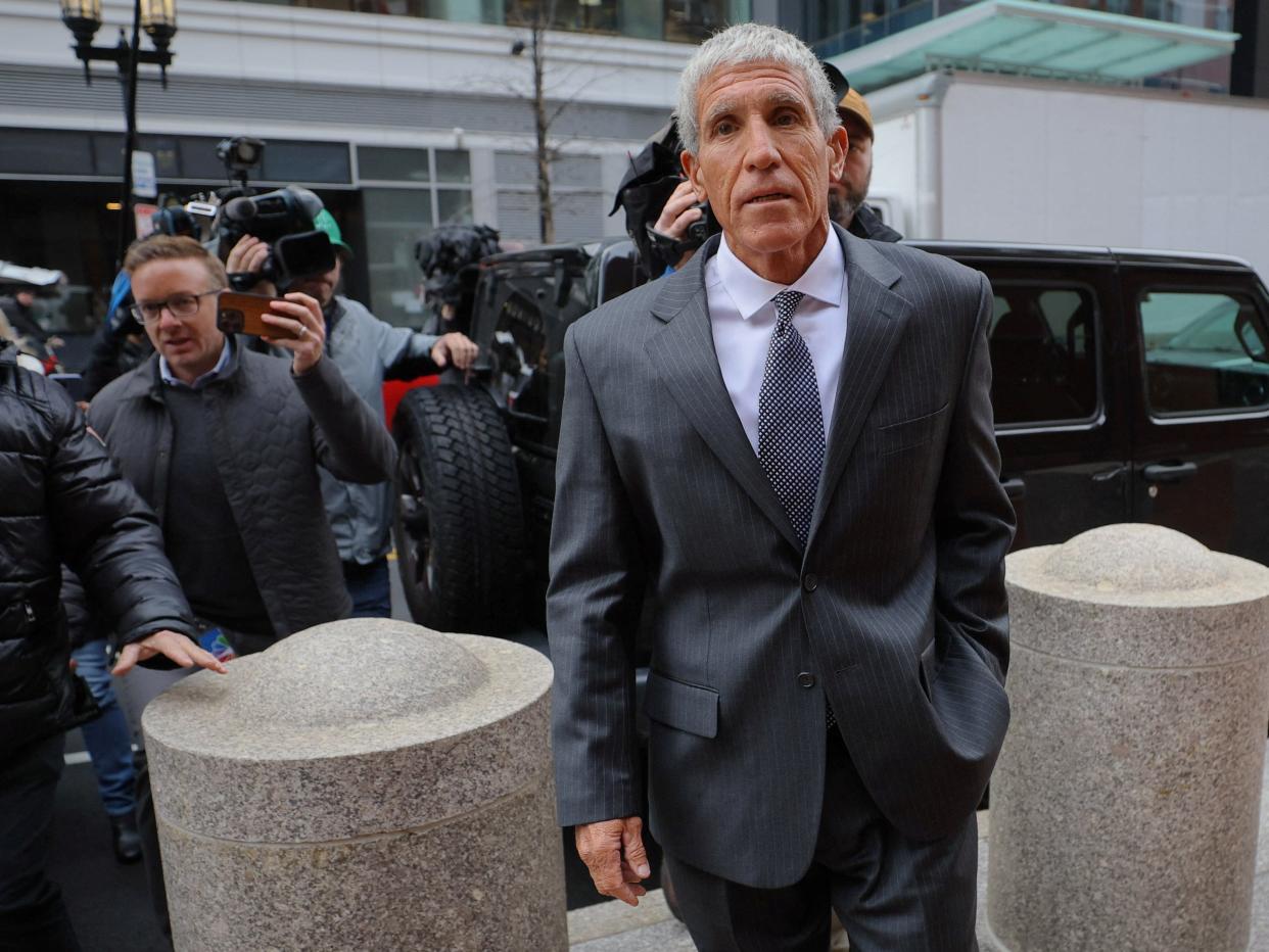 William "Rick" Singer, the California college admissions consultant who masterminded the vast fraud and bribery scheme at the center of the U.S. college admissions scandal known as "Varsity Blues", arrives for his sentencing hearing at the federal courthouse in Boston, Massachusetts, U.S., January 4, 2023.