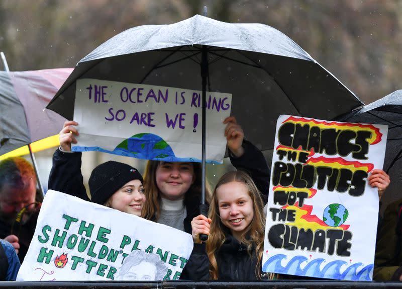 Youth climate protest in Bristol