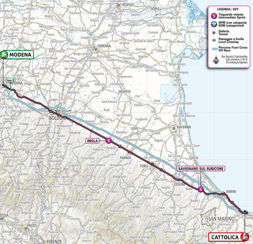 Stage five map