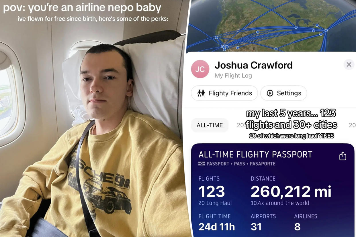 New Jersey grocer Joshua Crawford became the envy of airplane passengers everywhere after revealing that he's a United Airlines 