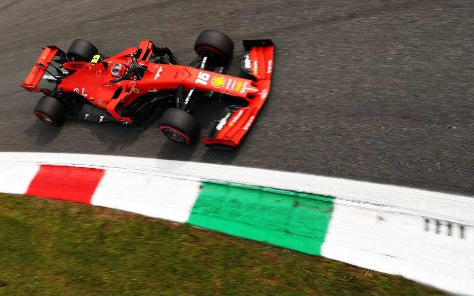 Charles Leclerc of Monaco driving the (16) Scuderia Ferrari SF90 on track during final practice for the F1 Grand Prix of Italy at Autodromo di Monza on September 07, 2019 in Monza, Italy -  Getty Images Europe