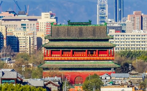 Gulou Drum Tower - Credit: (C) William Perry 2017 Northwest Trade Photos, 4330 157th PL SE, Bellevue, WA 425-957-4593, nwtradephotos@yahoo.com ((C) William Perry 2017 Northwest Trade Photos, 4330 157th PL SE, Bellevue, WA 425-957-4593, nwtradephotos@yahoo.com (Photographer) - [No/bpperry