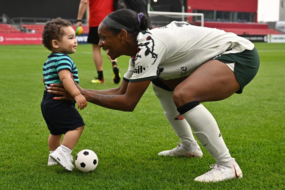 USWNT defender Crystal Dunn has said that her 14-month old son Marcel has a favorite player, and it's USWNT forward Sophia Smith.