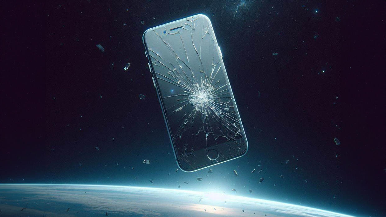  Apple iPhone in space. 