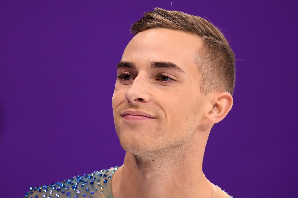 Olympian Adam Rippon sent a message to actress Sally Field's son, Sam Greisman. (Photo: Harry How via Getty Images)