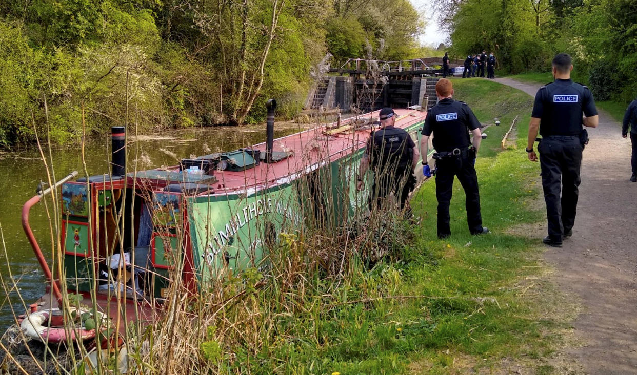 The man was arrested after a 4mph boat chase. (SWNS)