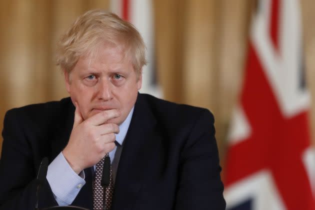Boris Johnson in Downing Street. (Photo: Frank Augstein via PA Wire/PA Images)