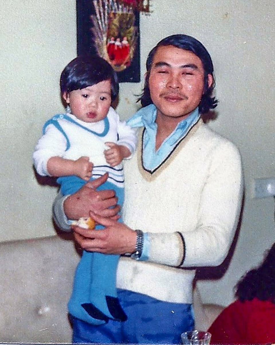 John Nguyen as a child with his father Peter. John says he regrets not asking Peter how he felt when he was born (John Nguyen)