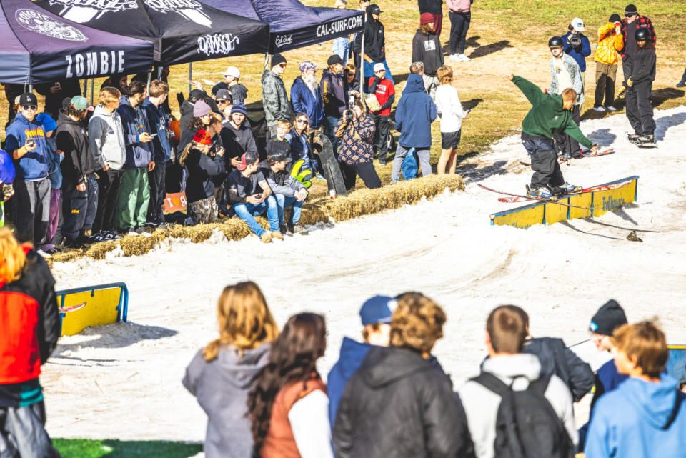 A skier winds up to spin off a rail at Open Haugen.<p>Stephan Jende</p>