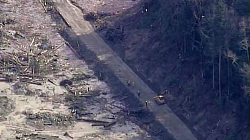 March 31, 2014: Chopper 7 was over the Oso landslide and the ongoing search for victims.