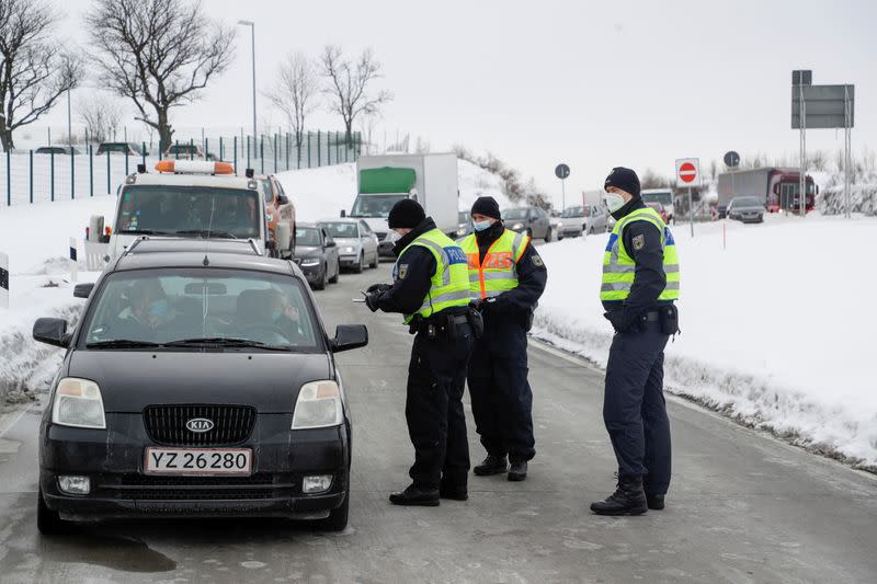 Germany imposes restrictions to cross from the Czech Republic into its territory due to COVID-19 pandemic, in Breitenau