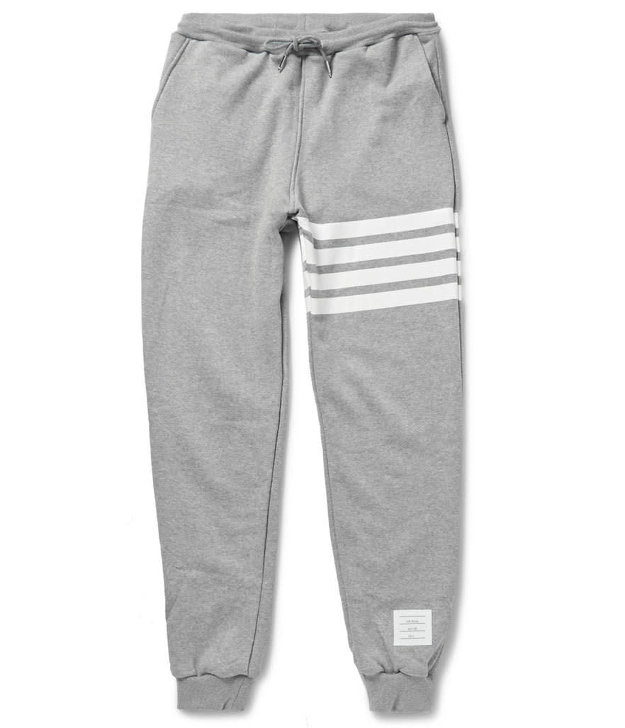 Thom Browne Striped Cotton-Jersey Sweatpants