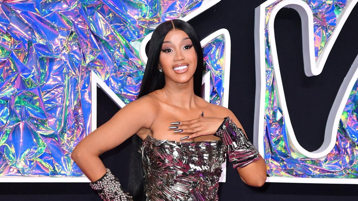 us rapper cardi b arrives for the mtv video music awards at the prudential center in newark, new jersey, on september 12, 2023 photo by angela weiss afp photo by angela weissafp via getty images