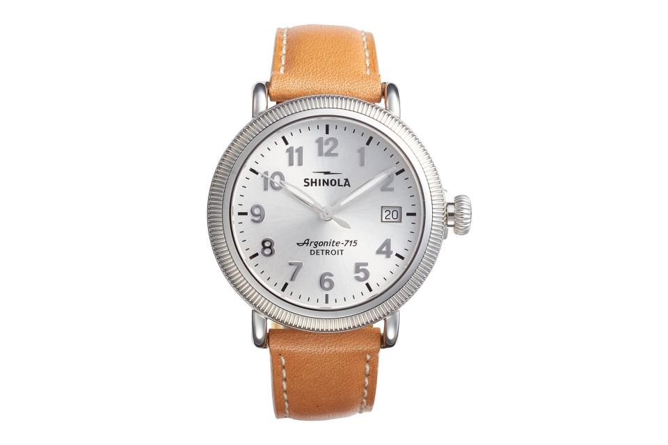 Shinola The Runwell leather strap watch