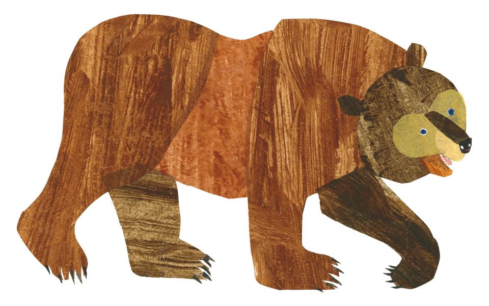 A collage Carle created for Book Brown Bear, Brown Bear, What Do You See? - TM & © 2019 Eric Carle. All rights reserved