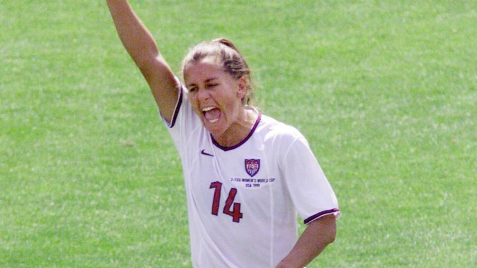 <p> Joy Fawcett is one of the greatest defenders to have played the game. Fawcett earned 241 caps across an incredible USA career and with 27 goals, retired as the top defensive scorer in the team&#x2019;s history. </p> <p> But goals are not what Fawcett&#x2019;s career is judged on &#x2013; it&#x2019;s the role she played at the heart of several successful teams. Her impressive college career set her up for what was a stellar international career across 17 years.&#xA0; </p> <p> After winning the 1991 World Cup, Fawcett played every single minute of the 1995, 1999 and 2003 World Cups, as well as the 1996 and 2000 Olympics. She won a further World Cup in 1999 and an Olympic gold medal three years previous. One of the best there was. </p>