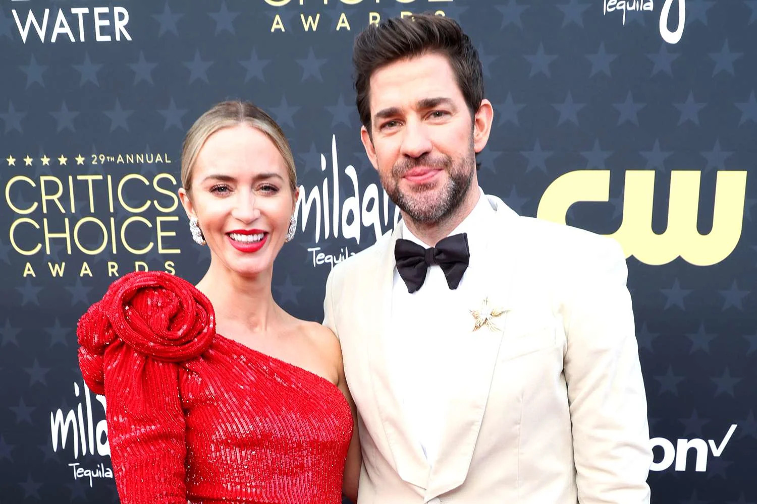 <p>Kevin Mazur/Getty Images for Critics Choice Association</p> Emily Blunt and John Krasinski at Critics Choice Awards