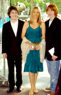 Daniel Radcliffe , J.K. Rowling and Rupert Grint at the London premiere of Warner Brothers' Harry Potter and the Prisoner of Azkaban