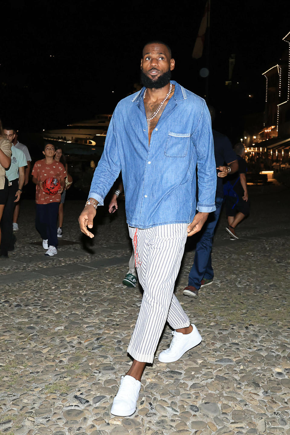 Lebron James spotted in Portofino with wife Savannah Brinson and some friends