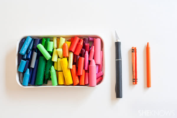 DIY crayons -- supplies