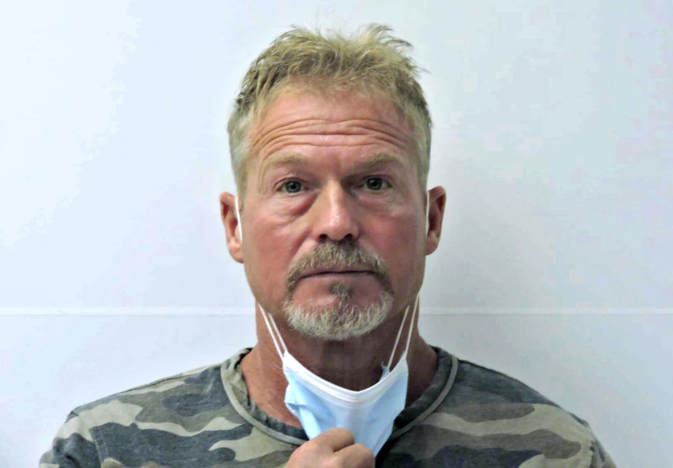 FILE - This undated file photo provided by the Chaffee County (Colo.) Sheriff's Office shows Barry Morphew in Salida, Colo. According to a court document released Monday, Sept. 20, 2021, investigators allege that Morphew, charged with killing his missing wife, decided to "hunt and control" her like an animal after she insisted on leaving him and later changed his statements as evidence in the case developed. (Chaffee County Sheriff's Office via AP, File)