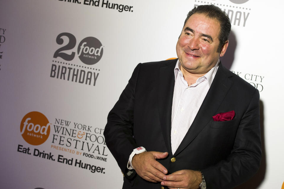 Emeril Lagasse attends the Food Network's 20th birthday party on Thursday, Oct. 17, 2013, in New York. (Photo by Charles Sykes/Invision/AP)