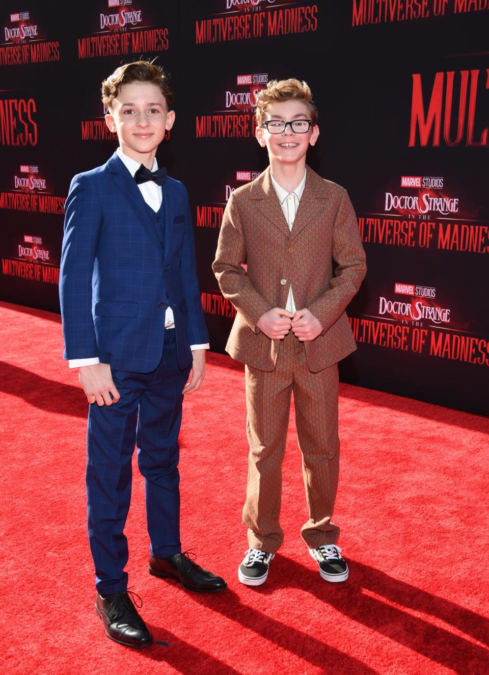 Jett Klyne and Julian Hilliard at the red carpet premiere of "Doctor Strange in the Multiverse of Madness."