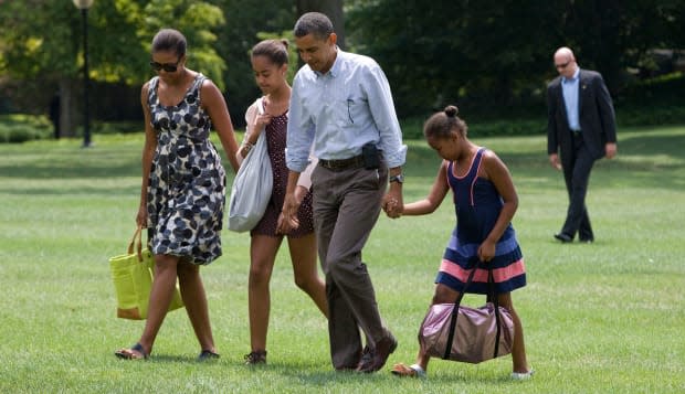President Barack Obama and family.