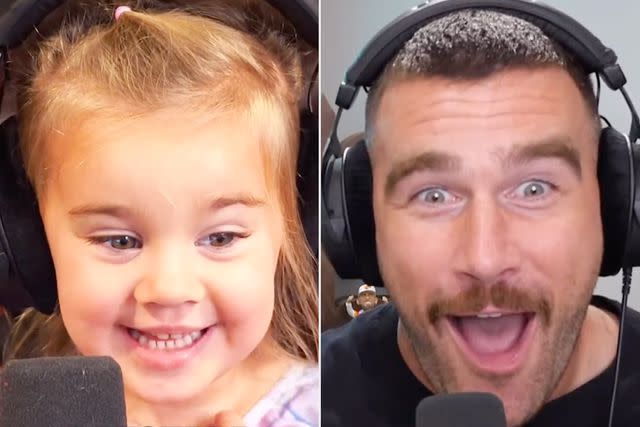 <p>newheightshow/Instagram</p> Travis Kelce and niece Wyatt