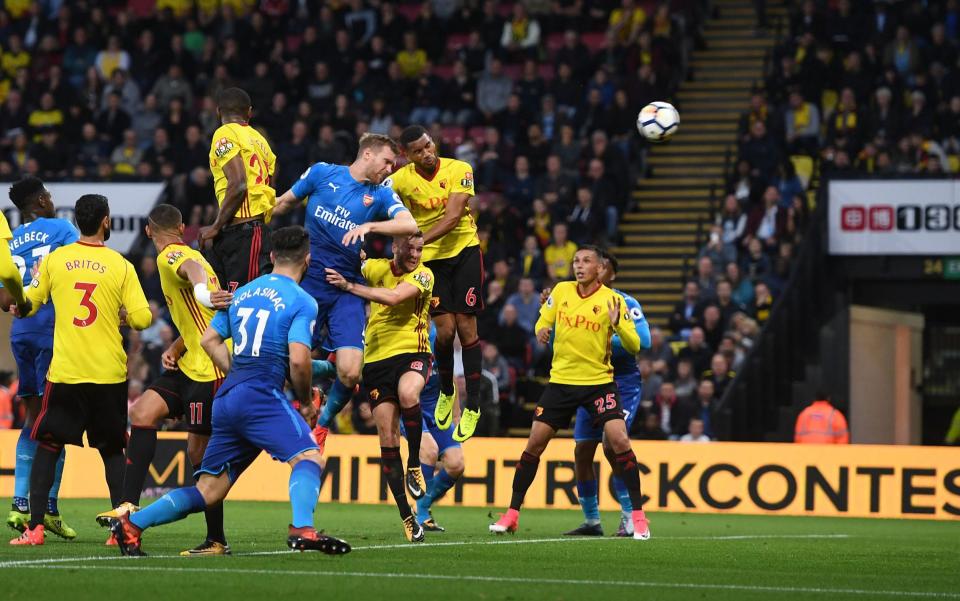 Arsenal have scored more headers than any other Premier League team both this season and last - Arsenal FC