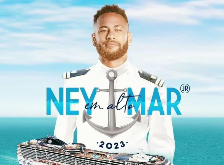 Neymar en alta mar: un crucero junto al crack brasileño