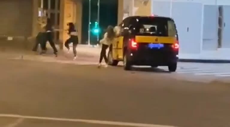 Agresión a un taxista en Barcelona.