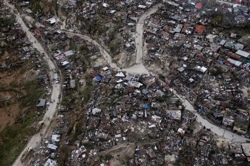 Hurricane Matthew batters Haiti and large parts of the Caribbean