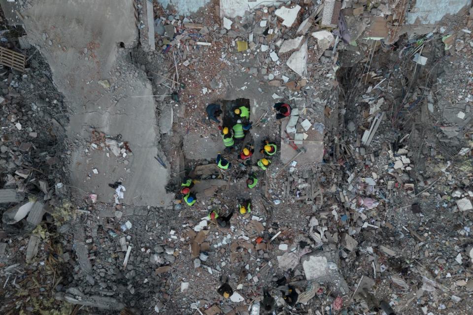 An aerial view of a site in Adiyaman, Turkey