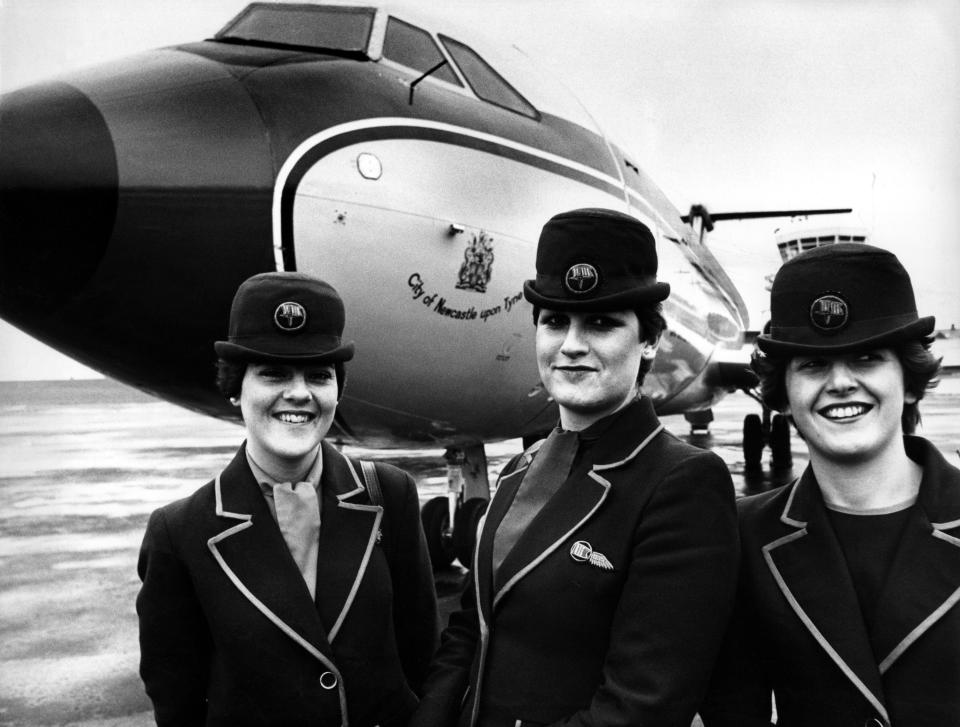 Dan-Air stewardesses in 1976.