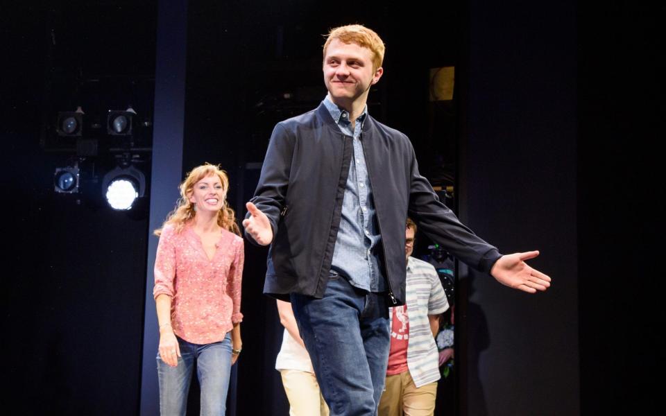 Sam Tutty at the 'Dear Evan Hansen' Press Night Curtain Call at Noel Coward Theatre, November 2019 - News Scans/News Scans