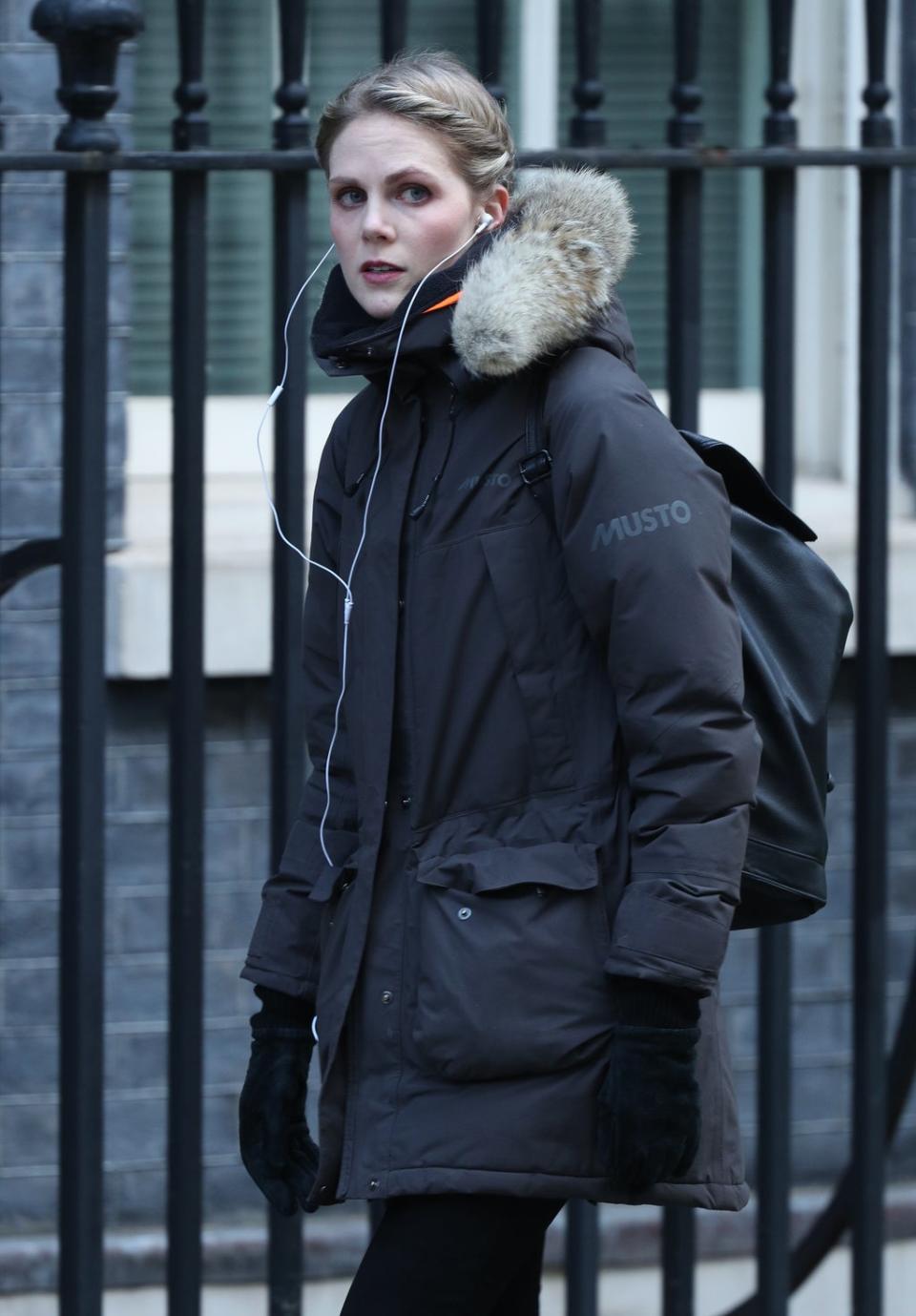 Former adviser Cleo Watson arrives in Downing Street. (PA Archive)
